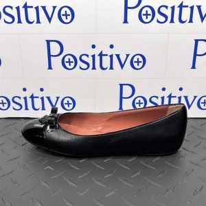 Bally Sofye Black Leather Flats US 5.5